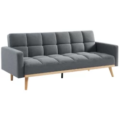 Adana Grijs Slaapbank | Eucalyptus Frame | Koudschuim Matras | 84x214x84cm -Songmics Winkel Ontwerp zonder titel 2023 11 14T165703.390 3fda