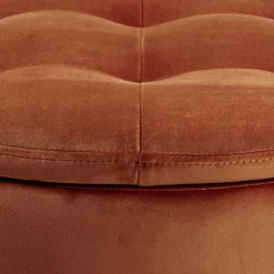 Stoffen Voetenbank Copper Vic Met Verborgen Opbergruimte, Ø60x35 Cm -Songmics Winkel Ontwerp zonder titel 2023 11 15T091538.486 88d9