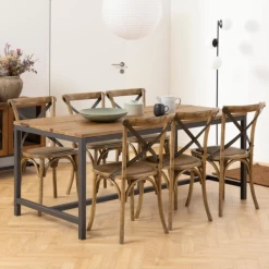 Rustiek Bruine Vintage Eetkamerstoel Met Donker Rotan -Songmics Winkel Ontwerp zonder titel 2023 11 15T160218.022 c062