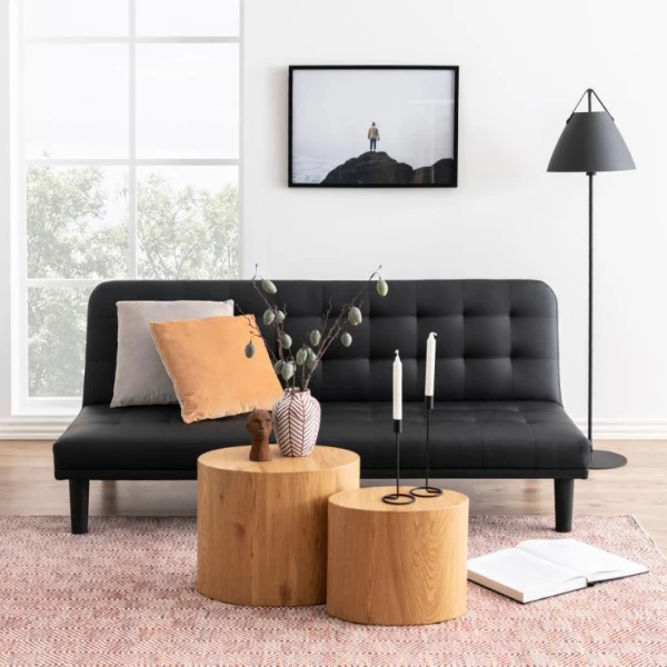 Wild Eiken Salontafelset, 2 Stuks, 33x48x40 Cm 3 Wild Eiken Salontafelset, 2 Stuks, 33x48x40 Cm