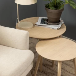 Set Van 2 Salontafels Roslin - Bamboe