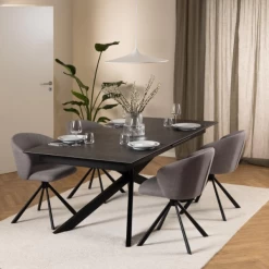 Draaibare Stoel Pippa - Stof Basel, Grijs-bruin -Songmics Winkel Ontwerp zonder titel 2023 11 16T134640.030 9e3f