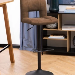 Sylvia Kruk: Lichtbruine Stof, Zwart Onderstel, Gasveer -Songmics Winkel Ontwerp zonder titel 2023 11 16T145931.814 ee3c