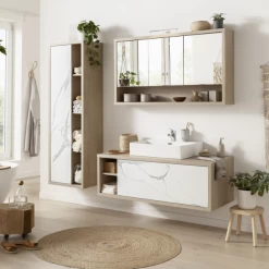 Kolomkast Latima 52x35x160cm - Eik/marmer -Songmics Winkel Ontwerp zonder titel 2023 11 20T143150.136 cc28