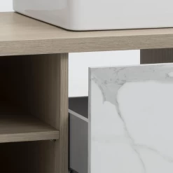 Wastafelmeubel Latima 123cm Met Wastafel En Opberglade - Eik/marmer -Songmics Winkel Ontwerp zonder titel 2023 11 20T143405.889 c2ef