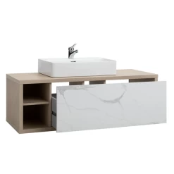 Wastafelmeubel Latima 123cm Met Wastafel En Opberglade - Eik/marmer -Songmics Winkel Ontwerp zonder titel 2023 11 20T145000.291 c74b