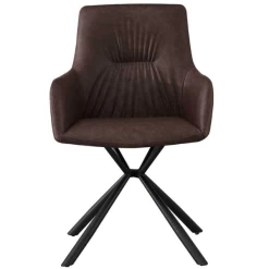 Stoel 'Lyra' PU Bruin | Metalen Poten En PU Bekleding -Songmics Winkel Ontwerp zonder titel 2023 11 21T110141.424 54c2