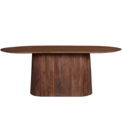 Ovale Lichtbruine Tafel 'Miguel' - 200 Cm | Massief Magnoliahout | H76 X B200 X D100 Cm -Songmics Winkel Ontwerp zonder titel 2023 11 22T100650.749 fde1