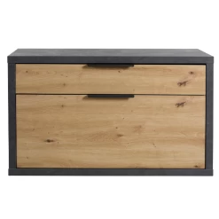 Halbankje Sento Met Lade En Klapdeur - Eikdecor/antraciet -Songmics Winkel Ontwerp zonder titel 2023 11 22T155434.039 a949