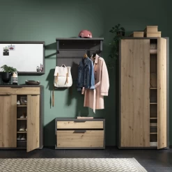 Halbankje Sento Met Lade En Klapdeur - Eikdecor/antraciet -Songmics Winkel Ontwerp zonder titel 2023 11 22T155601.955 a5c6