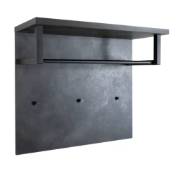 Wandkapstok Sento Met Roede En Hoedenplank - Antraciet -Songmics Winkel Ontwerp zonder titel 2023 11 22T163927.737 8464