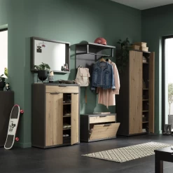 Wandkapstok Sento Met Roede En Hoedenplank - Antraciet -Songmics Winkel Ontwerp zonder titel 2023 11 22T164258.347 e26a