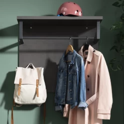 Wandkapstok Sento Met Roede En Hoedenplank - Antraciet -Songmics Winkel Ontwerp zonder titel 2023 11 22T164358.876 b33b