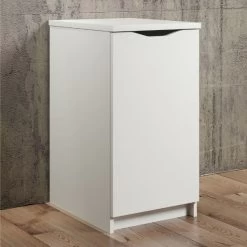 Bijzetkast Basix | 50 X 40 X 76 Cm | Wit Melaminegecoat | Veelzijdig