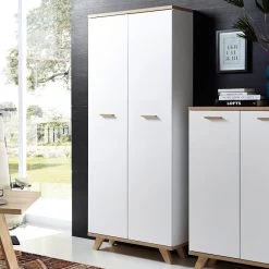 Boekenkast/Opbergkast Ousmane H193cm - Wit -Songmics Winkel Oslo 221 pe dek h 2 72b9