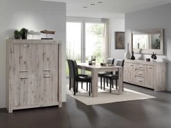 Spiegel Poznan 180cm - Eik Decor -Songmics Winkel Poznam ek met spiegel zw stoel1 e1d8