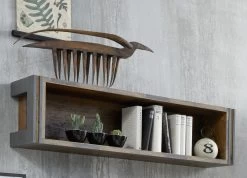 Wanplank Prime | 113 X 23 X 29 Cm | Old Wood-decor -Songmics Winkel Prime WO 1868 484 23 dynamisch D 20190207 1064