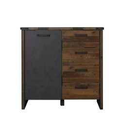 Commode Prime | 119 X 42 X 110 | Old Wood-decor -Songmics Winkel Prime WO 1868 866 23 frontal Freisteller 20190207 763d