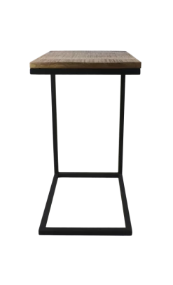 Bijzettafel Rick 65cm – Robuust Mangohout/ijzer -Songmics Winkel RICK 5 1150