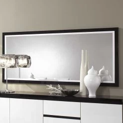 Spiegel Roma 180 Cm - Zwart/wit