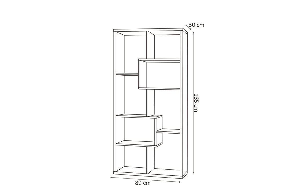 Roomdivider Vesper 8 Vakken - Beton - Afbeelding 2