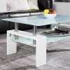 Salontafel Alana Spaanplaat/glas - Wit -Songmics Winkel Rousseau 3000 1 salontafel table basse Alana 1 2 509a