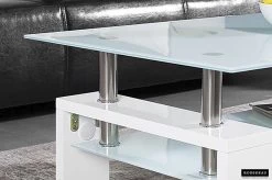 Salontafel Alana Spaanplaat/glas - Wit -Songmics Winkel Rousseau 3000 1 salontafel table basse Alana 2 ea5c