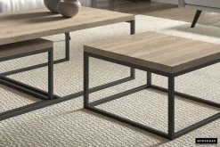 Set Van 3 Salontafels Jenna Industrieel - Oude Eik -Songmics Winkel Rousseau 3055 4 salontafel table basse Hamilton 3 3209