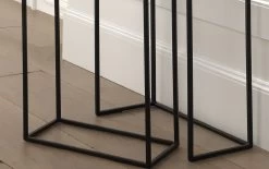 Set Van 3 Bijzettafels Rina - Zwart/goud/koper -Songmics Winkel Rousseau 3960 bijzettafel table d appoint Triplex 4 d3a4