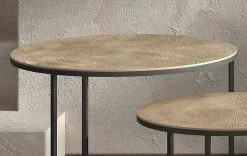 Set Van 2 Bijzettafels Lana - Goud/zwart -Songmics Winkel Rousseau 3970 bijzettafel table d appoint Laina 2 d5b6