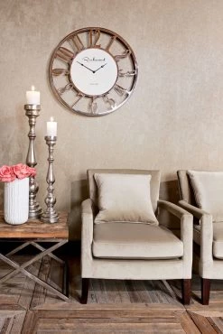 RICHMOND Bijzettafel Kensington 60x60cm - Bruin/zilver -Songmics Winkel S4350 9852 KK 0035 1 5af8