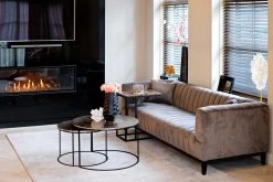 RICHMOND Set Van 2 Salontafels Usher - Champagnegoud/zwart -Songmics Winkel S5119 825026 10 99e7