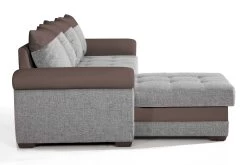 Zitbank Sabine Met Slaapbank & Opbergruimte - Grijs/taupe -Songmics Winkel SABINE tissu logan 7820 soft 24 cote meridienne 75d0