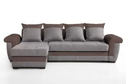 Zitbank Sabine Met Slaapbank & Opbergruimte - Grijs/taupe -Songmics Winkel SABINE tissu logan 7820 soft 24 face c6aa