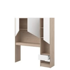 Achterbouw Bed & Bureau Shelby - Eik/wit -Songmics Winkel SHELTER 2400 ENVI OUV D f054