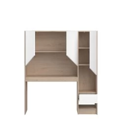 Achterbouw Bed & Bureau Shelby - Eik/wit -Songmics Winkel SHELTER 2400 ENVI OUV F d9c9