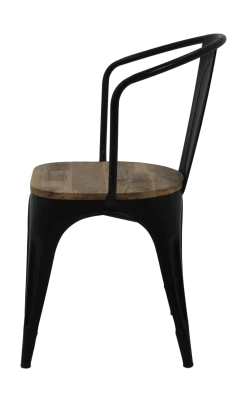 Industriële Caféstoel Tap - Mangohout / Ijzer -Songmics Winkel SI 105 3 8718