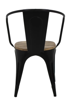 Industriële Caféstoel Tap - Mangohout / Ijzer -Songmics Winkel SI 105 4 b232