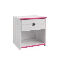 Nachtkastje Smoozy 1 Lade - Wit/roze Of Wit/blauw -Songmics Winkel SMOOZY 2223 CH1T C 20191119000230 2235