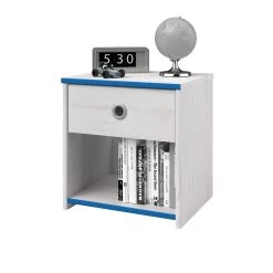 Nachtkastje Smoozy 1 Lade - Wit/roze Of Wit/blauw -Songmics Winkel SMOOZY 2223 CH1T G STYLE D 20191119000418 db1f