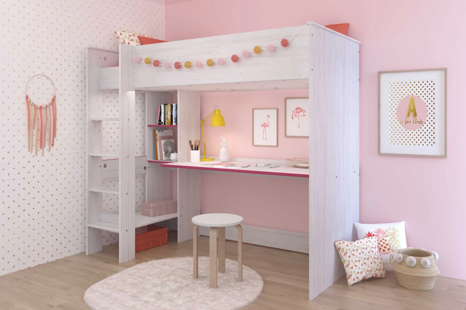 Hoogslaper Smoozy Wit - Met Bureau 3 Hoogslaper Smoozy Wit - Met Bureau