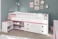Kajuitbed Smoozy 90x200 Met 2 Lades - Wit/roze Of Wit/blauw -Songmics Winkel SMOOZY chambre F 2223 LITI CHEV 20191129000150 5c86