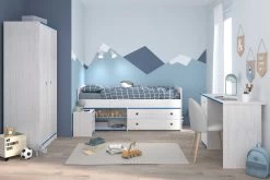 Kajuitbed Smoozy 90x200 Met 2 Lades - Wit/roze Of Wit/blauw -Songmics Winkel SMOOZY chambre G 2223 A2PR LITI CHEV BURE 20191119000156 e7bb