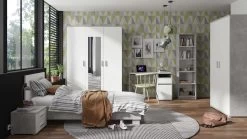 Boekenkast Soma 50cm - Wit/betonlook -Songmics Winkel SOMA jeugdkamer chambre de jeunes a2c8