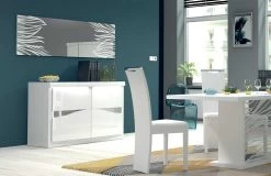 Eetkamerstoel Siola - Wit -Songmics Winkel SPIRIT BAHUT 2PO N45 19SC3020 ambiance e365