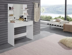 Make-uptafel Basix | 85 X 40 X 141 Cm | 100% Melaminegecoat | Wit -Songmics Winkel Sans titre21 ce27