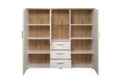 Opbergkast Met Vitrine | 159 X 41 X 140 Cm | Shade-reeks | Andersen Pine-decor -Songmics Winkel Shade WO 1961 862 57 F G Freisteller a27e