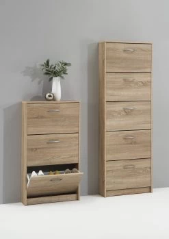 FMD Schoenenkast Step 3 Laden - Eik -Songmics Winkel Step 3 5 Eiche c82a