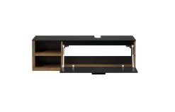 Wastafelkast Synnax | 120 X 45 X 36 Cm | Anthracite Oak -Songmics Winkel Synnax BD 2134 331 84 frontal ge f. 20230315 a14e