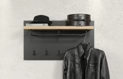 Wandpaneel Synnax | 90 X 27 X 50 Cm | Anthracite Oak -Songmics Winkel Synnax GD 2134 442 84 frontal D 20230306 55e0